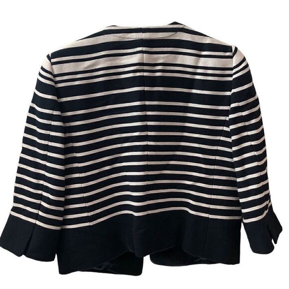 Classiques Entier Navy & White Striped Nautical Blazer Size M - Picture 2 of 7